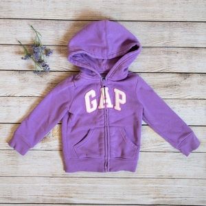 Baby GAP purple zip up hoodie